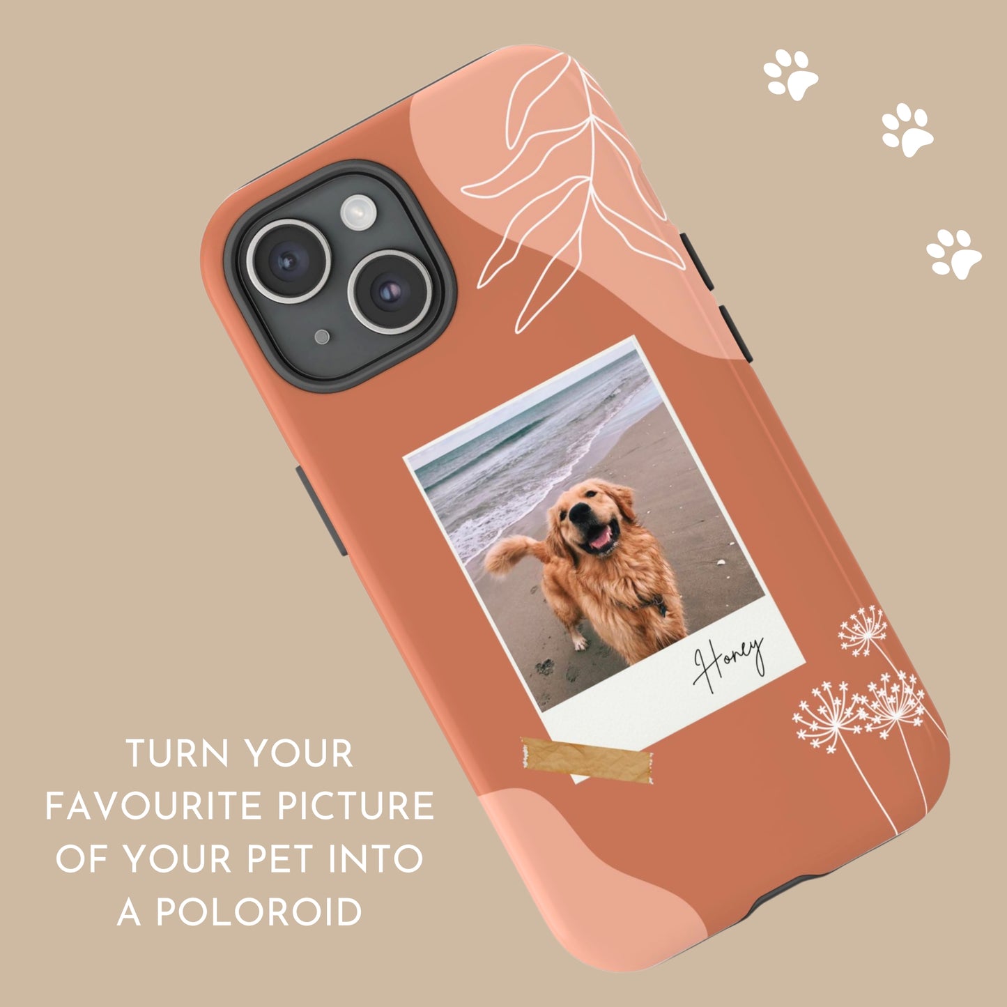 Custom Pet Phone Case - Polaroid Pets