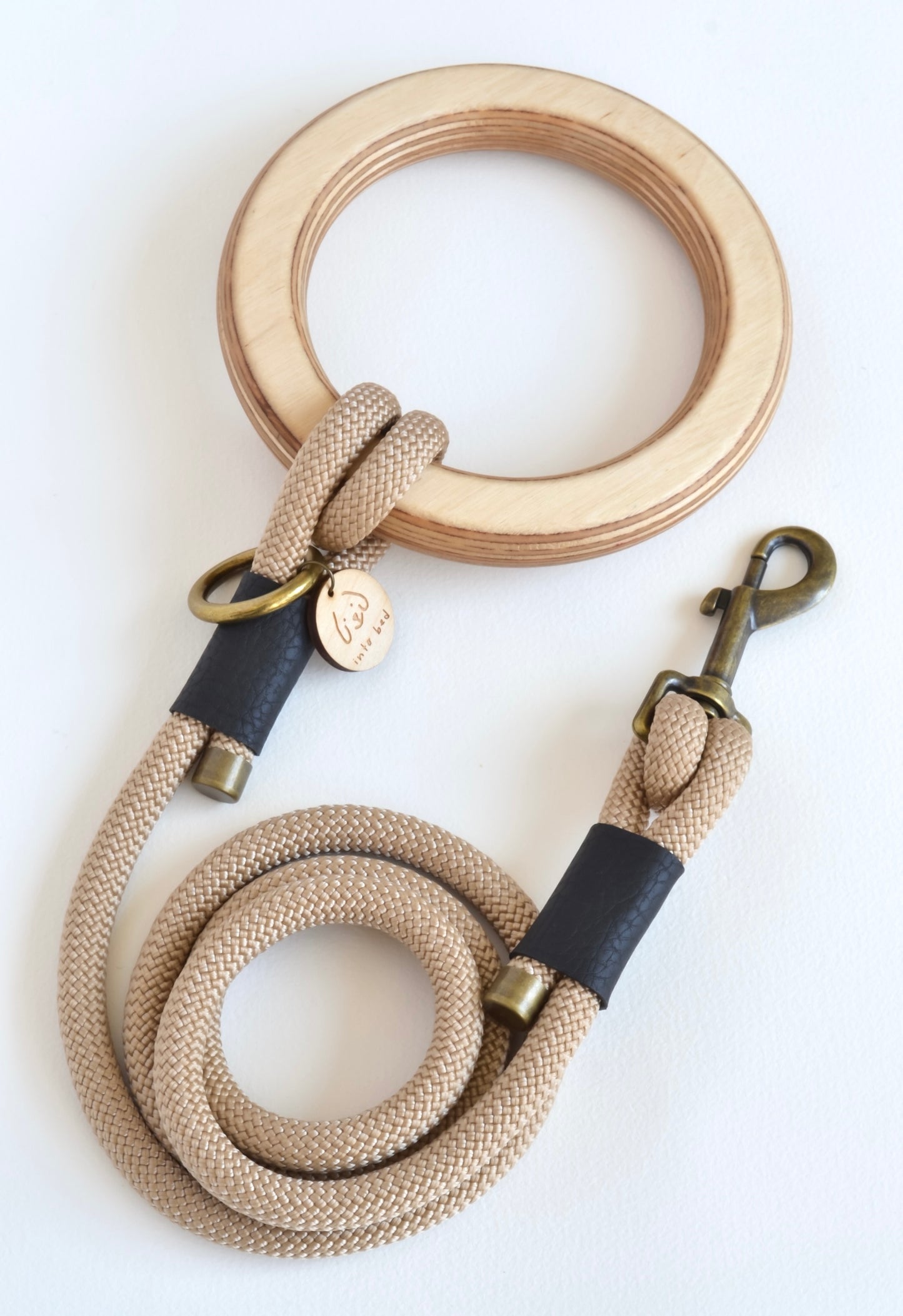 Champagne Beige Dog Lead