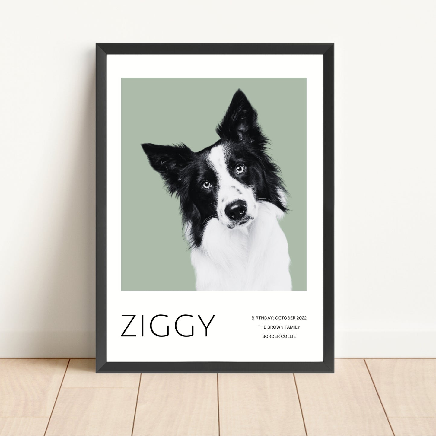 Framed Custom Pet Portrait