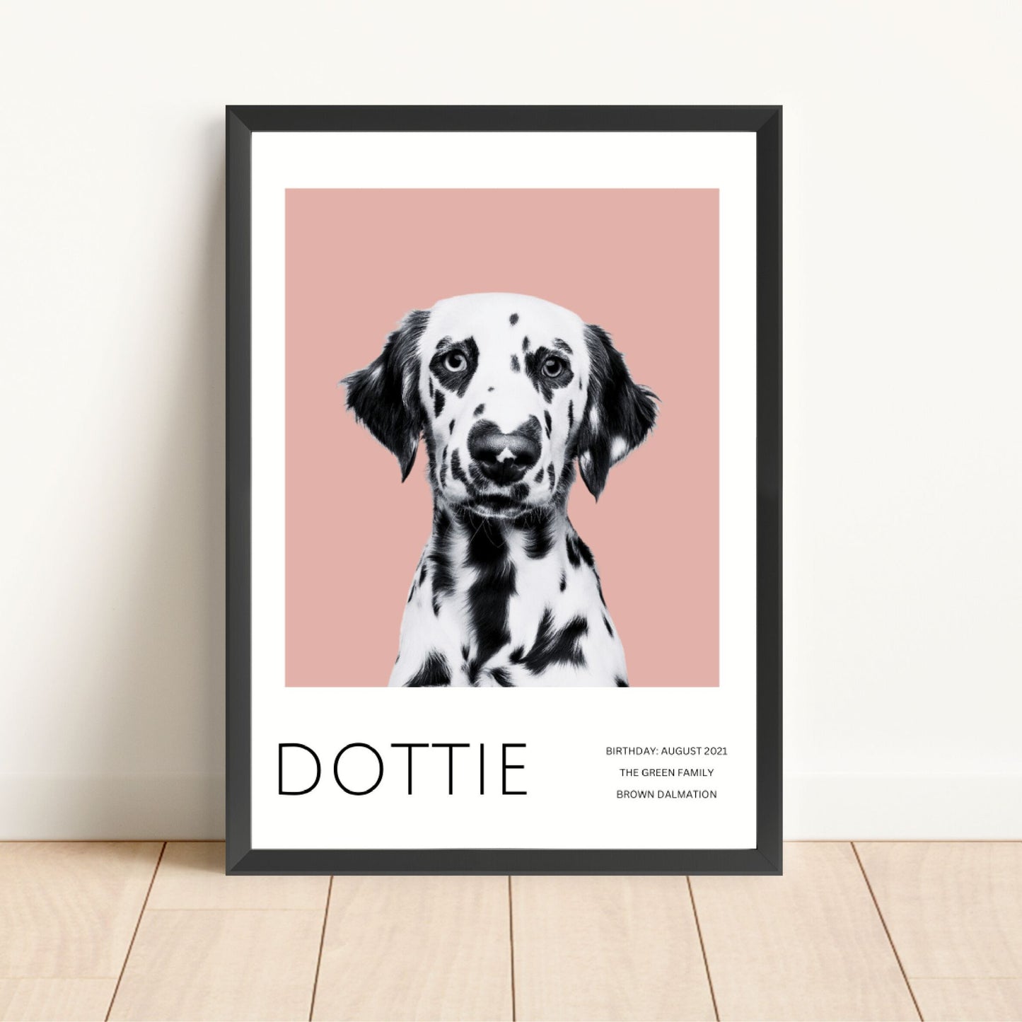 Framed Custom Pet Portrait