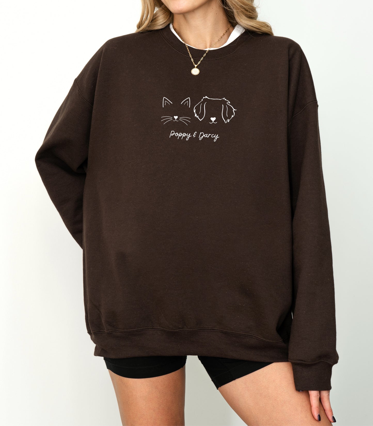 Custom Pet Ears Sweatshirt- Unisex Heavy Blend™